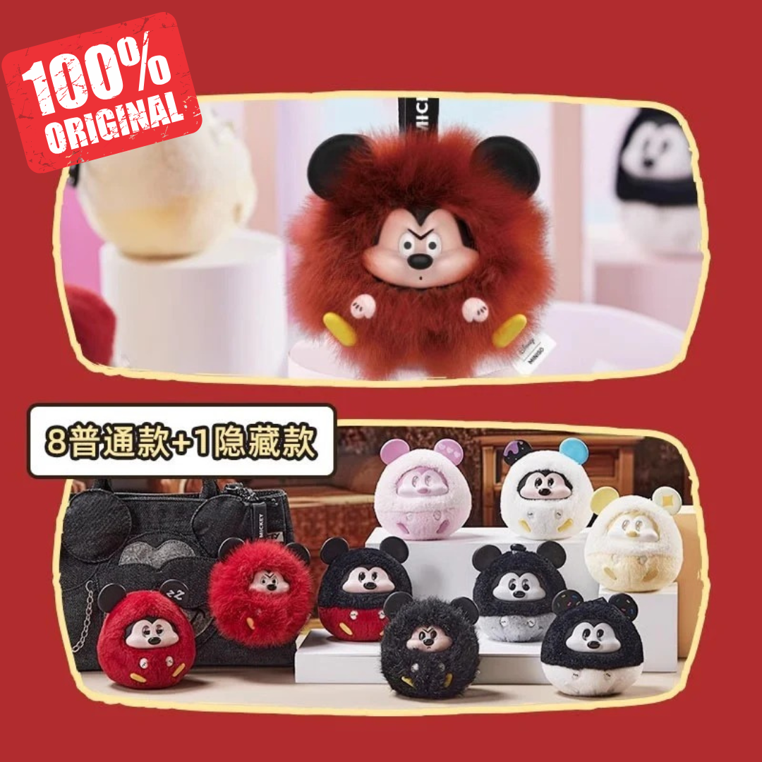 Original Mickey Fun Crash Series Blind Box 米奇有趣碰撞系列搪胶毛