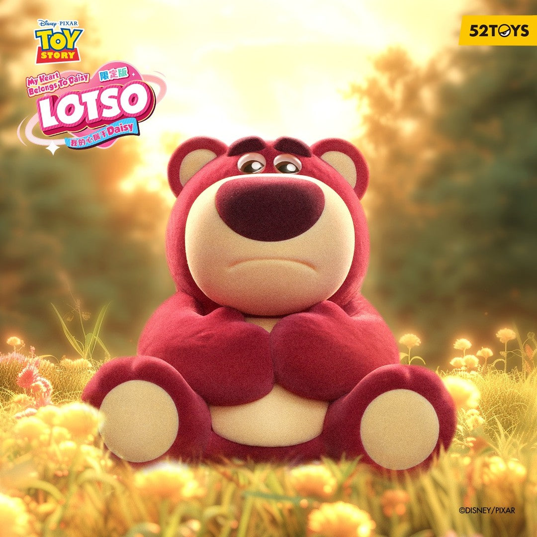Original 52TOYS Toy Story Lotso (Limited Edition) My Heart Belongs To  Daisy草莓熊礼盒我的心属于DAISY
