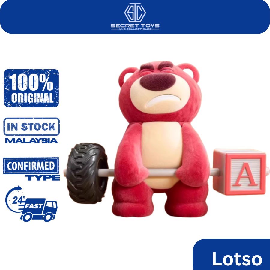 52TOYS Lotso V4 Fitness Series — Blind Box Trendy Toy 迪士尼草莓熊
