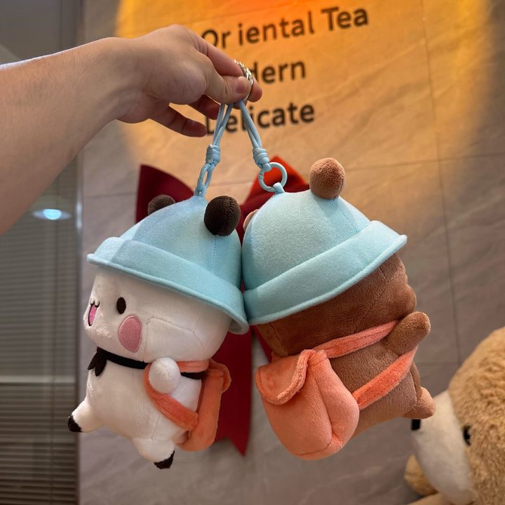 Original Yier & bubu Emoticon Plushie Keychain/Bag Charm 一二布布表情包公仔毛绒玩偶包包挂件可爱少女钥匙扣520节日礼物