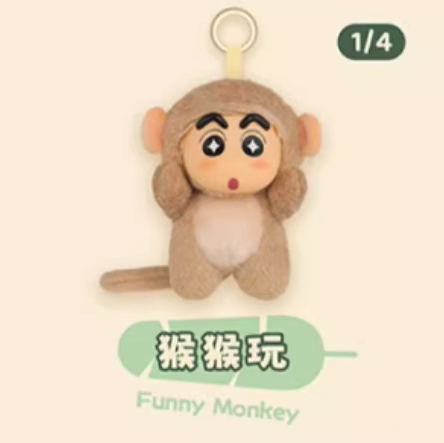 Original 52toys Crayon Shin-Chan Big Tails Vinyl Face Plush Toy Series Blind Box 蜡笔小新大尾巴搪胶毛绒挂件盲盒