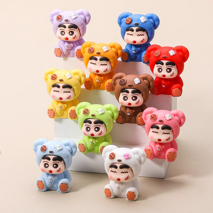 Original Crayon Shin-Chan DIY Ornaments  手感漆补丁熊蜡笔小新 创意DIY摆件树脂小摆件