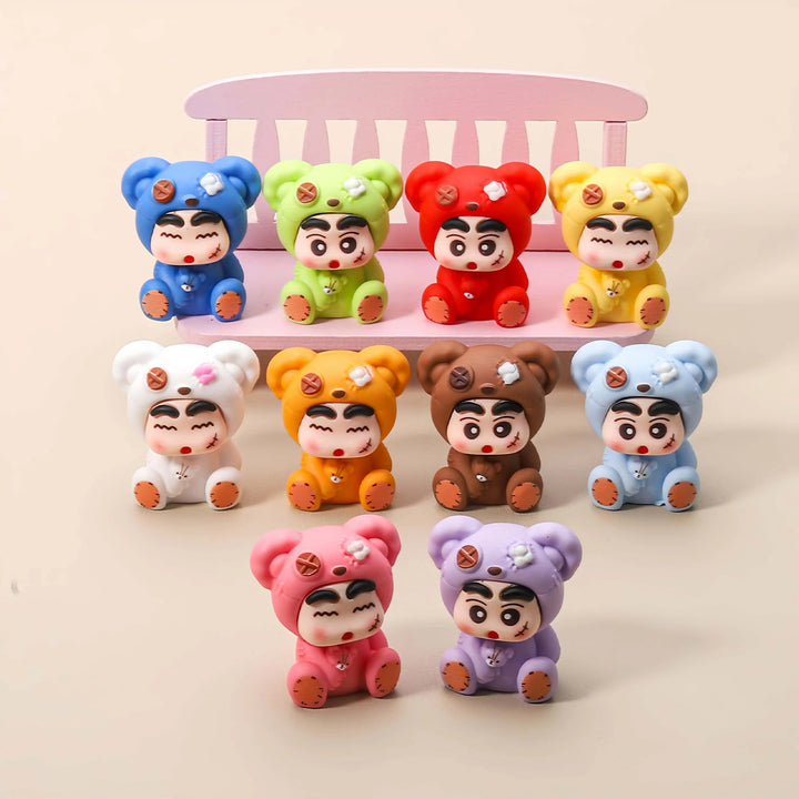 Original Crayon Shin-Chan DIY Ornaments  手感漆补丁熊蜡笔小新 创意DIY摆件树脂小摆件