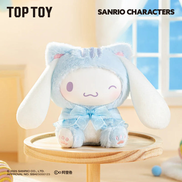 Original TOPTOY Sanrio Characters Play with Kittens Series Plush Keychains Blind Box 三丽鸥逗逗小猫搪胶毛绒系列盲盒
