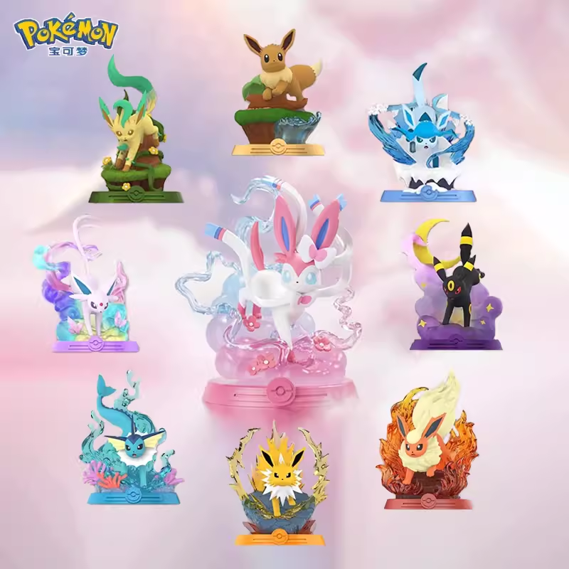 Pokémon Glaceon Plush Eevee Evolution Figure Soft Stuffed Pokémon Glaceon Plush Eevee Evolution Figure Soft Stuffed