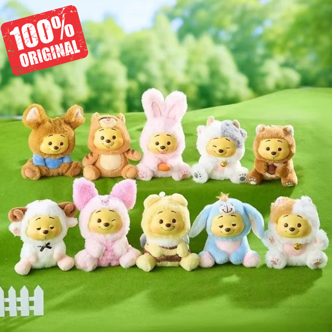 Set pooh and million 美しく、独創的で斬新なコレクション Original Winnie the Pooh Series Naughty Party Vinyl Plush Blind