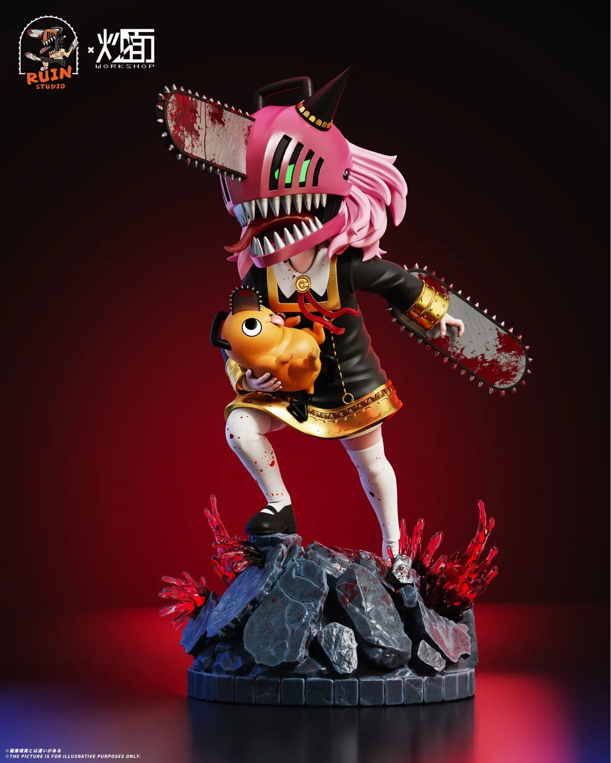 SPY×FAMILY アーニャ×チェンソーマン フィギュア Pre order】RUIN Studio x ChaoMian Studio 1/6 Spy x Family Anya