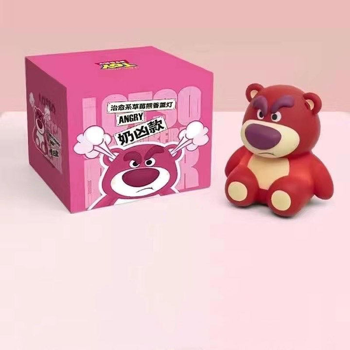 Original Lotso Bear Lamp x Humidifier 【蓝牙音箱草莓熊】仪式感包装-音箱加湿器+语音控制+草莓精油+眼镜+相机+礼袋