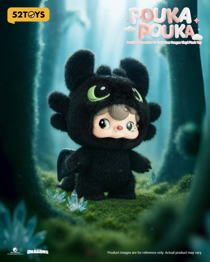 Original 52TOYS Pouka Pouka How to Train Your Dragon Collection 52TOYS波卡波卡POUKA驯龙高手无牙仔搪胶毛绒挂件潮玩礼物摆件