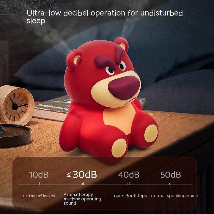 Original Lotso Bear Lamp x Humidifier 【蓝牙音箱草莓熊】仪式感包装-音箱加湿器+语音控制+草莓精油+眼镜+相机+礼袋