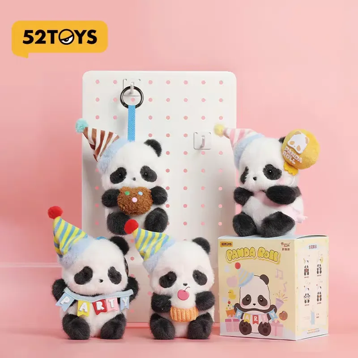 Original 52TOYS Panda Roll Party Series Plushies 胖哒幼派对系列毛绒盲盒手办潮玩玩具熊猫摆件
