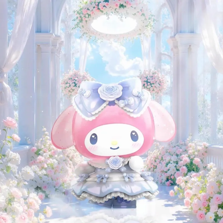 Original TOPTOY SANRIO Characters Romantic Wedding Blind Box 三丽鸥浪漫婚礼系列盲盒凯蒂猫酷洛米潮玩摆件礼物