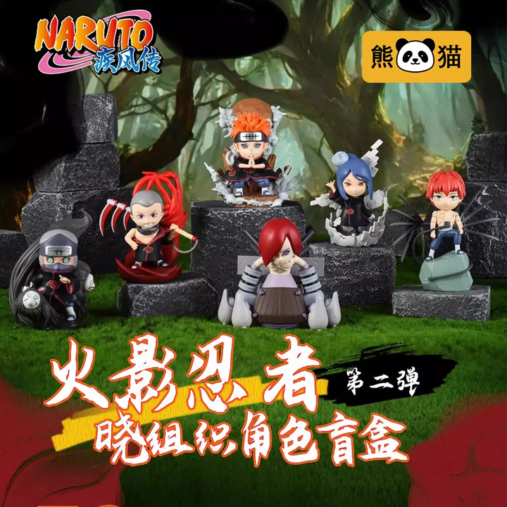 Original NARUTO Akatsuki Series 2 Blind Box 正版火影忍者晓组织角色盲盒第二弹