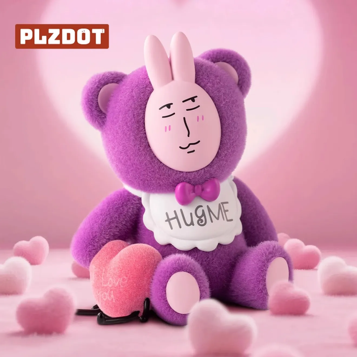 Original PLZDOT Pink Rabbit Beautiful Mood Series 2 Blind Box 粉红兔子美丽心情系列盲盒可爱潮玩手办搞笑抽象公仔摆件