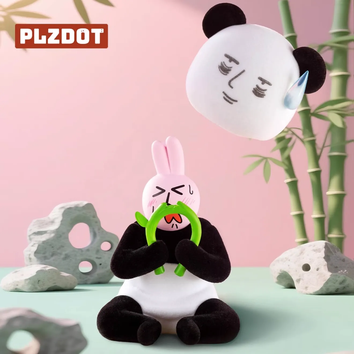 Original PLZDOT Pink Rabbit Beautiful Mood Series 2 Blind Box 粉红兔子美丽心情系列盲盒可爱潮玩手办搞笑抽象公仔摆件
