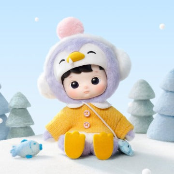 Original POP MART Hacipupu Penguin 1/8 Action Figure 泡泡玛特HACIPUPU 企鹅1/8可动人偶娃娃潮流手办摆件