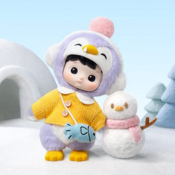 Original POP MART Hacipupu Penguin 1/8 Action Figure 泡泡玛特HACIPUPU 企鹅1/8可动人偶娃娃潮流手办摆件