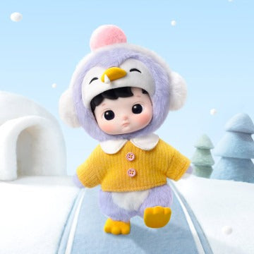 Original POP MART Hacipupu Penguin 1/8 Action Figure 泡泡玛特HACIPUPU 企鹅1/8可动人偶娃娃潮流手办摆件