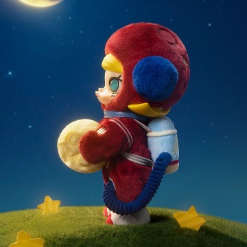 Original POP MART MOLLY Hello, Moon 1/8 Action Figure 泡泡玛特MOLLY你好月亮1/8可动人偶娃娃时尚礼物