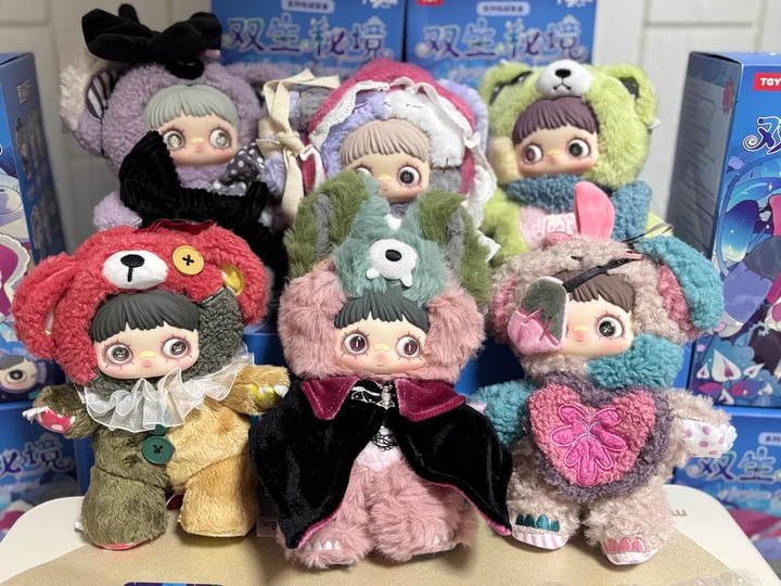 Original HiToy x MAYMEI Twins’ Secret Realm Series Plush Dolls Blind Box 霉霉四代双生秘境盲盒可爱毛绒公仔手办包包挂件礼物潮