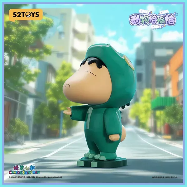 Original 52Toys Crayon Shin-chan Animal Cha Cha Blind Box 蜡笔小新动物恰恰恰盲盒潮玩大象植绒手办玩偶公仔