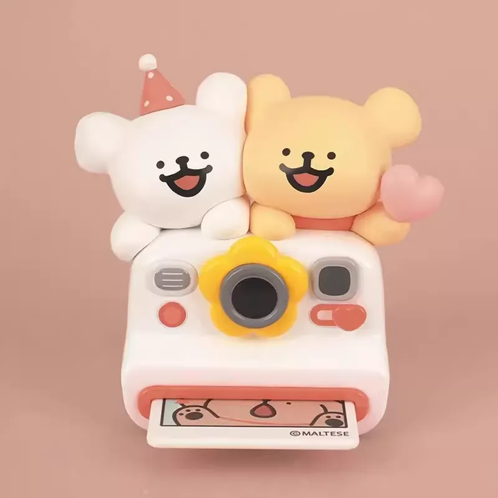 Original PLZDOT Maltese Line Puppy Happy Outing Series Blind Box 线条小狗欢乐郊游系列三代盲盒桌面摆件潮玩周边可爱女