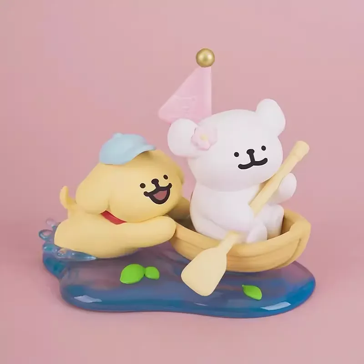 Original PLZDOT Maltese Line Puppy Happy Outing Series Blind Box 线条小狗欢乐郊游系列三代盲盒桌面摆件潮玩周边可爱女