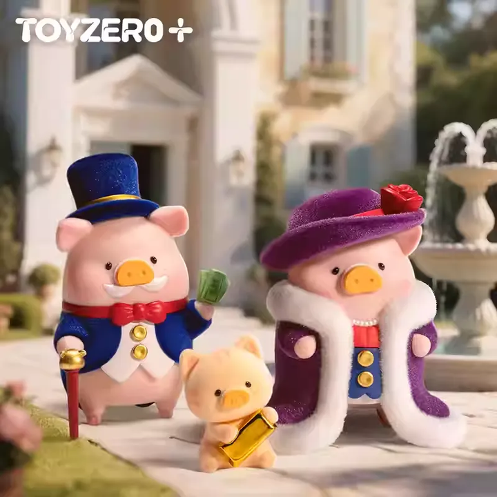 Original TOYZERO+ LuLu the Piggy - Moonlit Romance 零加TOYZERO罐头猪LuLu-粉月恋曲吊卡手办潮流玩具摆件七夕礼物