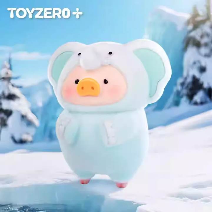 Original TOYZEROPLUS LuLu the Piggy Animal Party Limited Edition 零加TOYZERO罐头猪LuLu动物派对限定吊卡雪山象手办潮玩摆件礼物