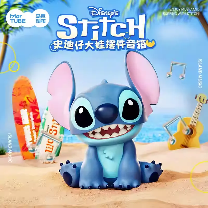 Original MARTUBE Stitch Big Figurine Audio Bluetooth Speaker 史迪仔大娃摆件音响蓝牙音箱小型可爱女生生日礼物高音质