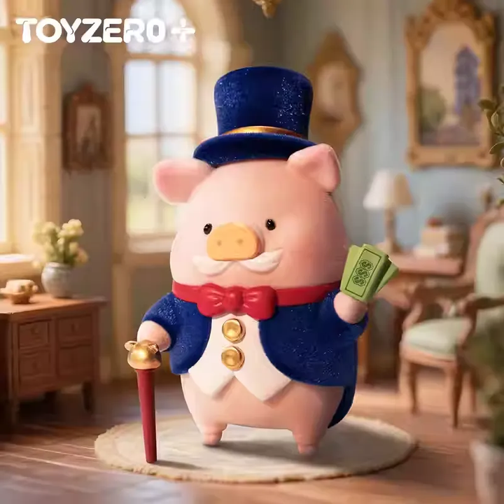 Original TOYZERO+ LuLu the Piggy - Moonlit Romance 零加TOYZERO罐头猪LuLu-粉月恋曲吊卡手办潮流玩具摆件七夕礼物