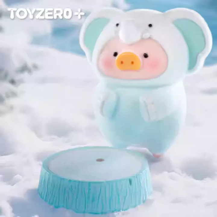Original TOYZEROPLUS LuLu the Piggy Animal Party Limited Edition 零加TOYZERO罐头猪LuLu动物派对限定吊卡雪山象手办潮玩摆件礼物