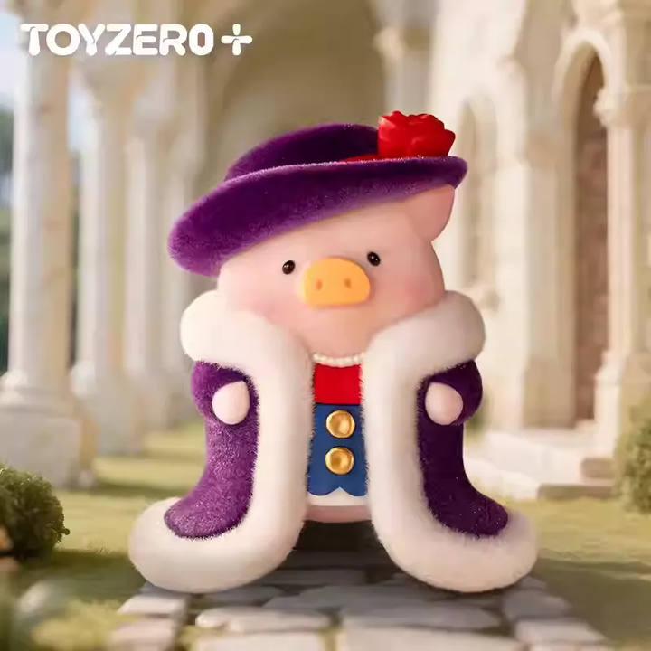 Original TOYZERO+ LuLu the Piggy - Moonlit Romance 零加TOYZERO罐头猪LuLu-粉月恋曲吊卡手办潮流玩具摆件七夕礼物