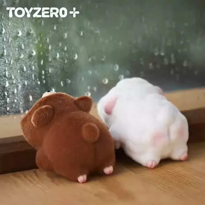 Original TOYZEROPLUS LuLu The Piggy - Cozy LuLu Bear & Sheep 罐头猪LuLu猪熊&猪羊趴趴套组吊卡潮玩手办摆件礼物