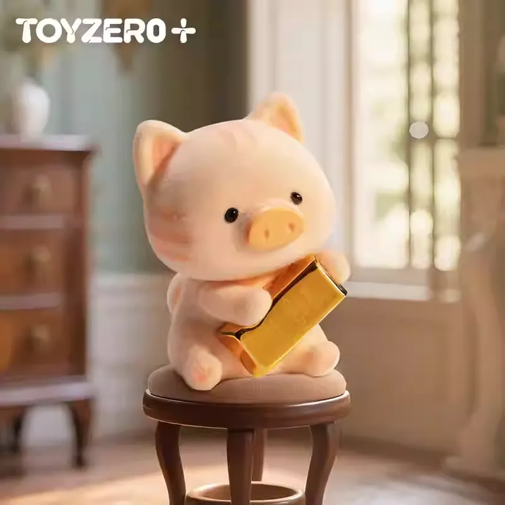 Original TOYZERO+ LuLu the Piggy - Moonlit Romance 零加TOYZERO罐头猪LuLu-粉月恋曲吊卡手办潮流玩具摆件七夕礼物