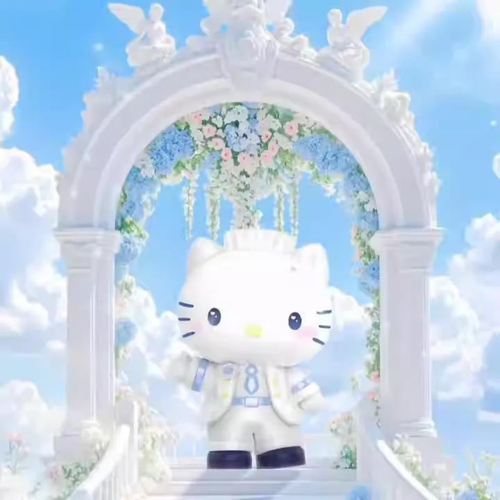 Original TOPTOY SANRIO Characters Romantic Wedding Blind Box 三丽鸥浪漫婚礼系列盲盒凯蒂猫酷洛米潮玩摆件礼物