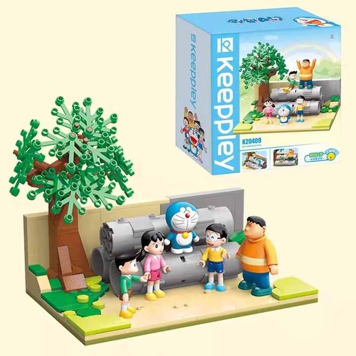 Original Keeppley Doraemon Nobita Room Time Machine Building Blocks 机器猫哆啦A梦时光机大雄房间儿童积木益智拼装玩具礼物