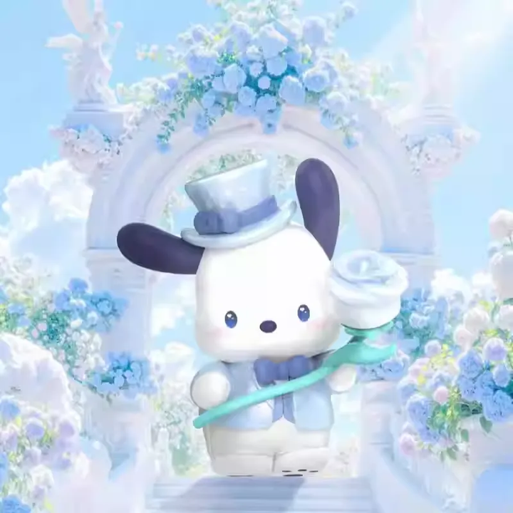 Original TOPTOY SANRIO Characters Romantic Wedding Blind Box 三丽鸥浪漫婚礼系列盲盒凯蒂猫酷洛米潮玩摆件礼物