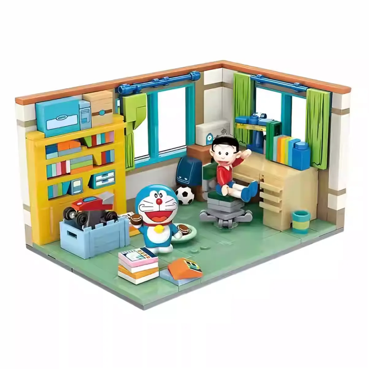 Original Keeppley Doraemon Nobita Room Time Machine Building Blocks 机器猫哆啦A梦时光机大雄房间儿童积木益智拼装玩具礼物