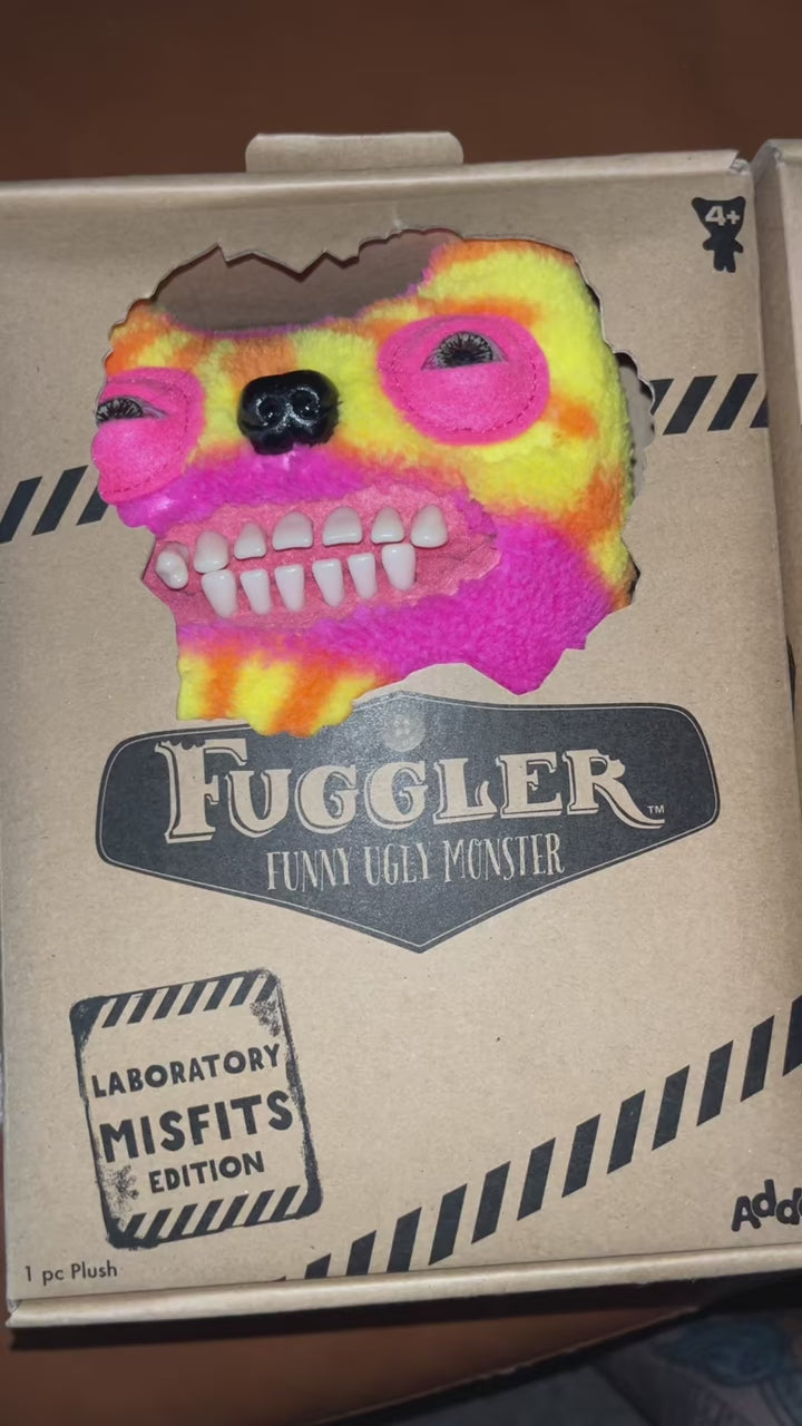Original Fuggler Funny Ugly Monster Laboratory Misfits Edition 正版fuggler萌牙怪兽玩偶放克牙宝丑萌牙齿搞怪毛绒公仔