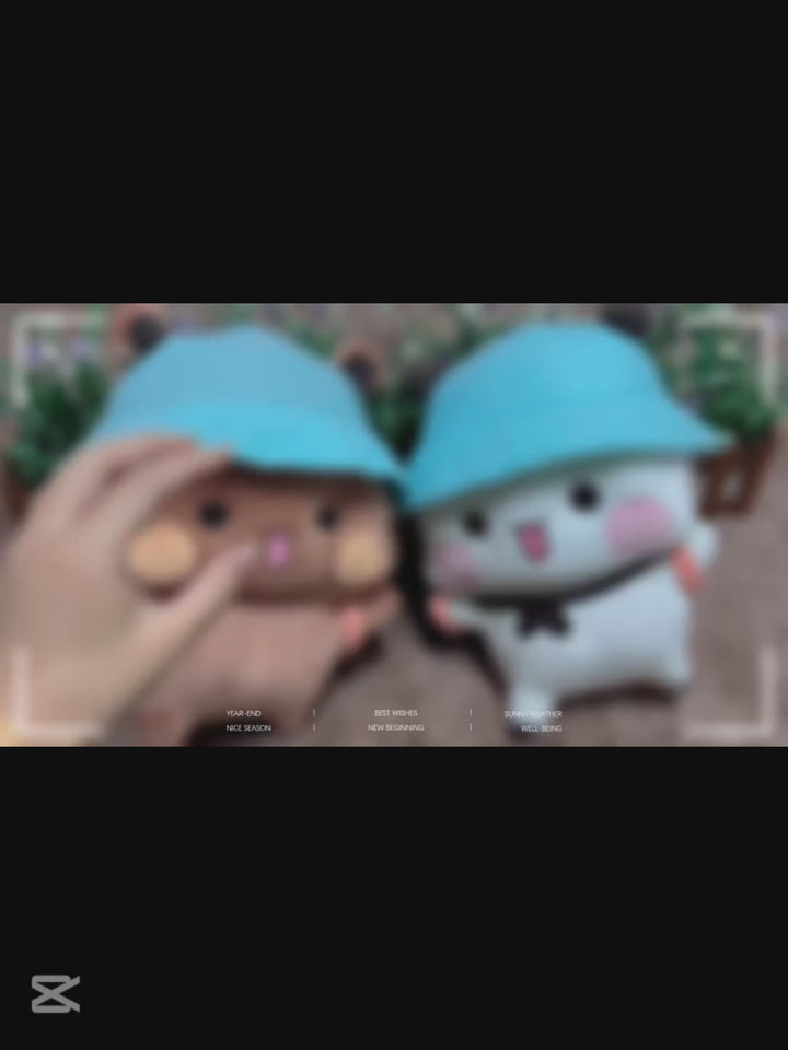 Original Yier & bubu Emoticon Plushie Keychain/Bag Charm 一二布布表情包公仔毛绒玩偶包包挂件可爱少女钥匙扣520节日礼物