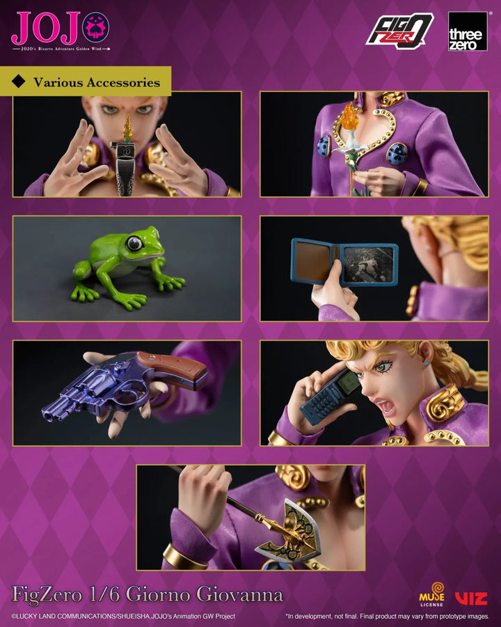【Pre order】Threezero 1/6 JoJo's Bizarre Adventure: Golden Wind FigZero Giorno Giovanna 3Z06570M0 (Copyright)
