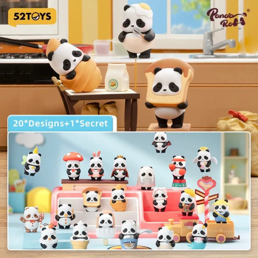 Original 52TOYS Panda Roll Minime Dress-Up Series Blind Box Figure Toy 52TOYS 熊猫卷迷你美少女换装系列盲盒手办玩具