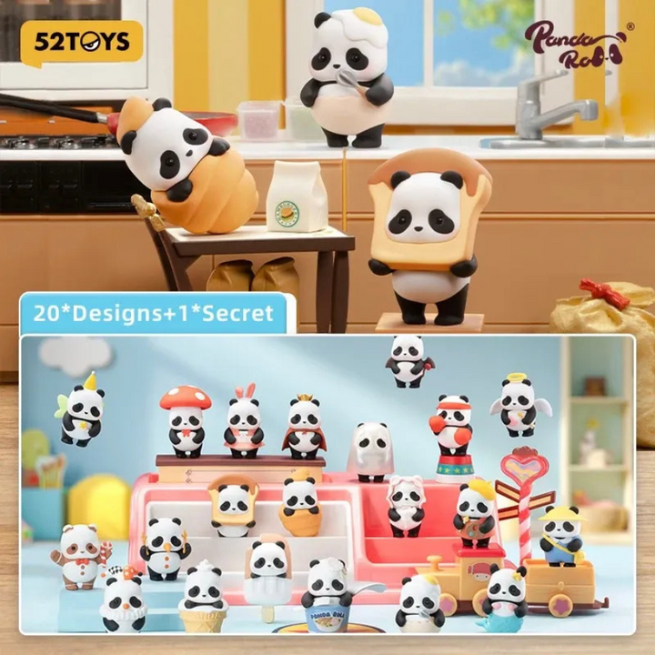 Original 52TOYS Panda Roll Minime Dress-Up Series Blind Box Figure Toy 52TOYS 熊猫卷迷你美少女换装系列盲盒手办玩具