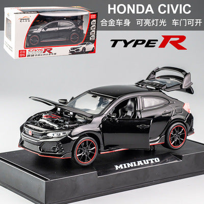 1:32 Honda Civic Type R FK8 Diecast Model Car with Light & Sound Official Licensed Product