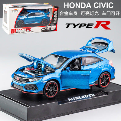 1:32 Honda Civic Type R FK8 Diecast Model Car with Light & Sound Official Licensed Product