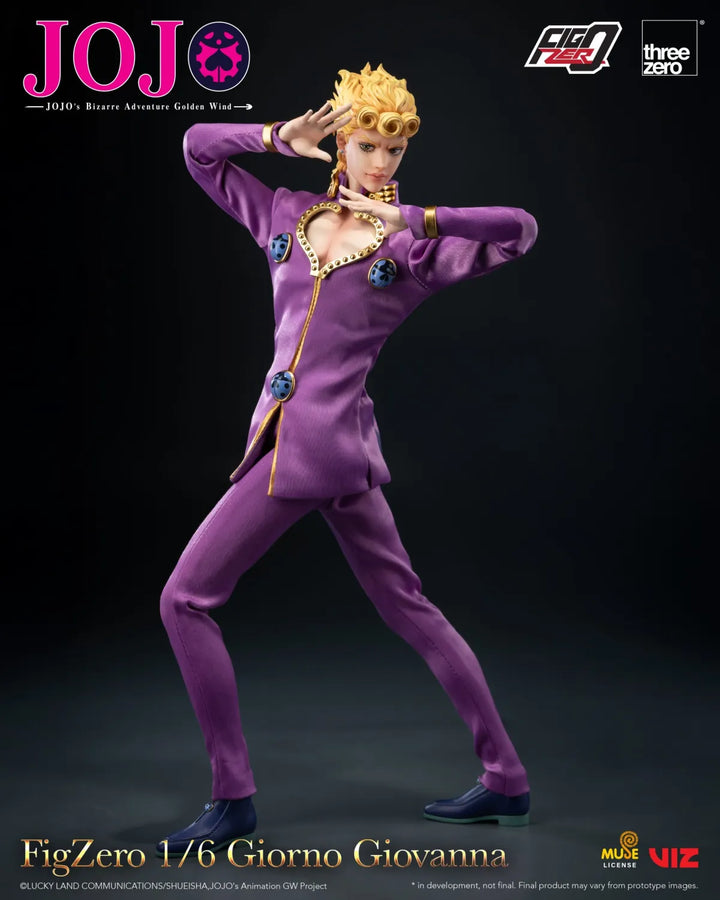 【Pre order】Threezero 1/6 JoJo's Bizarre Adventure: Golden Wind FigZero Giorno Giovanna 3Z06570M0 (Copyright)