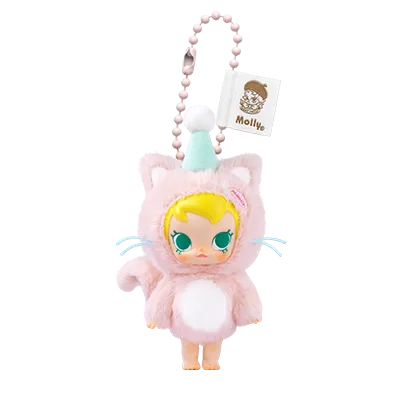 Original POPMART Baby Molly Pocket Friends Series Vinyl Plush Pendant Blind Box 口袋朋友系列搪胶毛绒挂件盲盒礼物