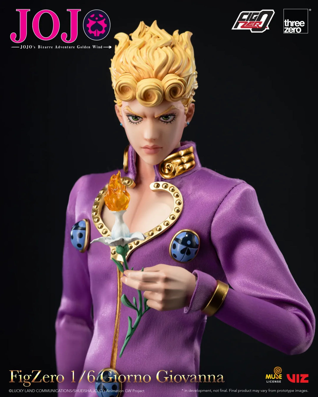 【Pre order】Threezero 1/6 JoJo's Bizarre Adventure: Golden Wind FigZero Giorno Giovanna 3Z06570M0 (Copyright)
