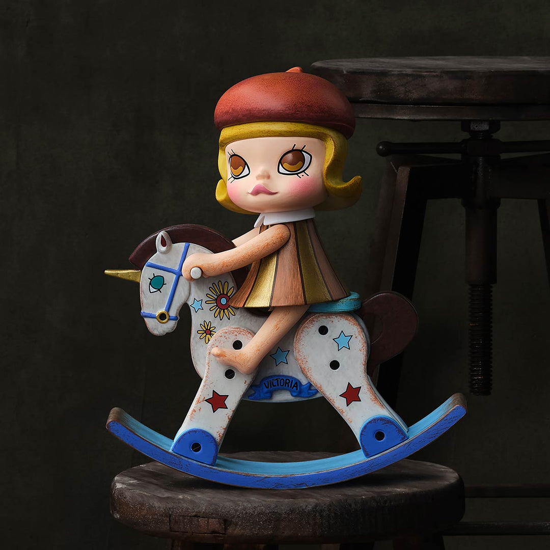Original POPMART MOLLY Anniversary Statues Classical Retro Series Figures 泡泡玛特MOLLY周年纪念雕塑 古典复古系列人物模型